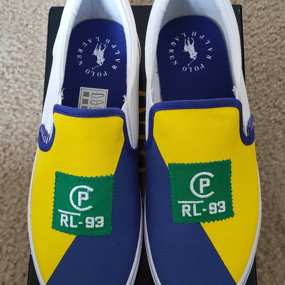 Ralph Lauren Colorblock Slip-On Sneakers